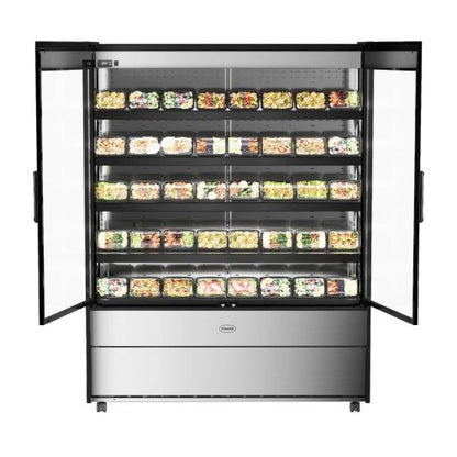 Foster EcoShow Multideck with Double Glass Doors, 1495mm