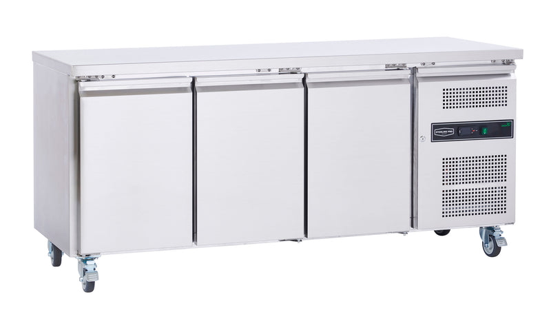 Sterling Pro Cobus SPCR300P 3 Door Refrigerated Counter, 417 Litres