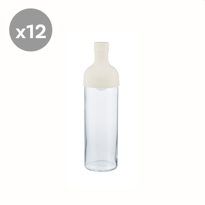 Hario Cold Brew Tea Filter Bottle (White) 750ml - Bundle of 12
