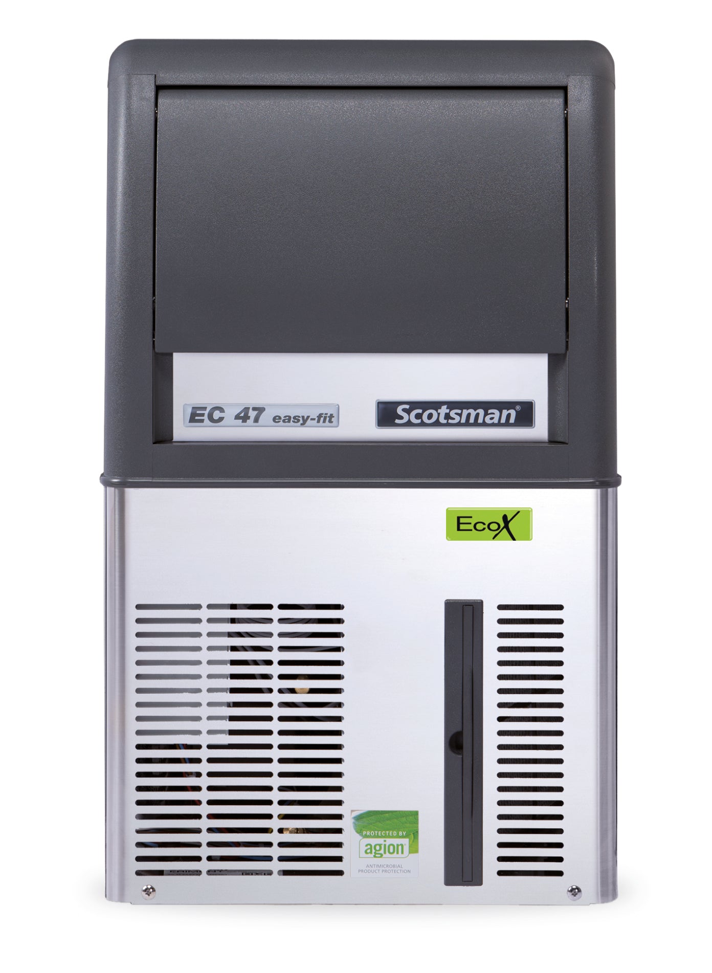 Scotsman EC47 Easy Fit Eco X Self Contained Ice Machine - 25kg/24hr / 9kg Bin - With Built-in Drain Pump