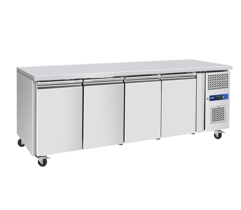 Prodis GRN-C4R Professional Four Door Stainless Steel Counter Fridge