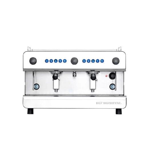 Iberital IB7 Compact Tall (2 Group) Fully Automatic-Electronic Espresso Red 2850W