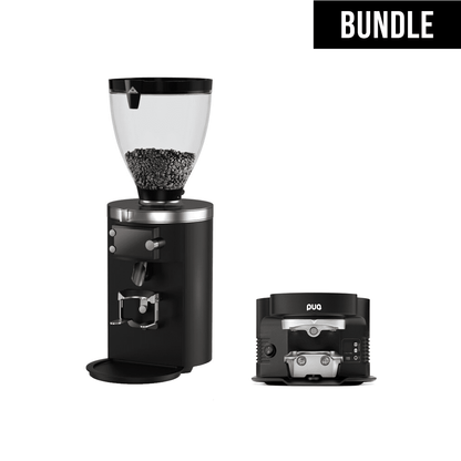 Mahlkonig E65S Coffee Grinder Electronic + Puqpress M3 Automatic Tamper (Black)