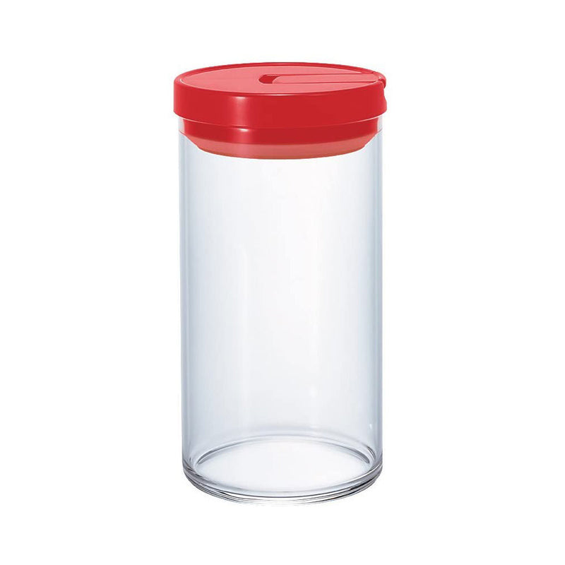 Hario Glass Coffee Bean Canister (Red) 1L