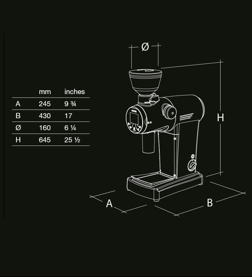 Mazzer ZM Digital Coffee Grinder Doser – White