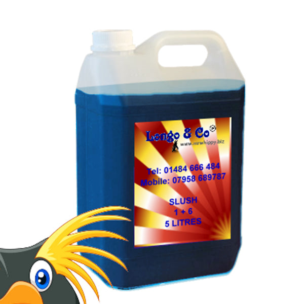 Longo & Co Blue Raspberry Slush Syrup – 5L Concentrate, 6:1 Mix Ratio