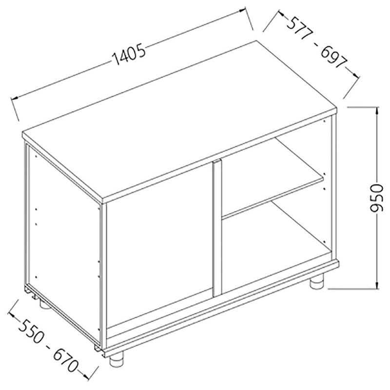 Diamond LN90SX/5 Back Cabinet Angular Left Neutral - Case