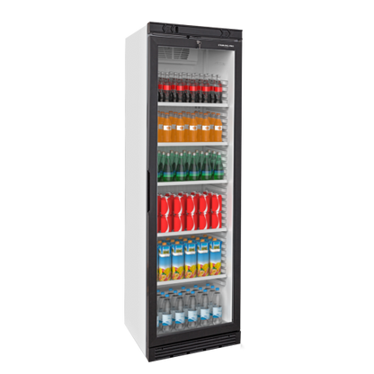 Sterling Pro Green Upright Single Door Display Chiller, 379 Litres