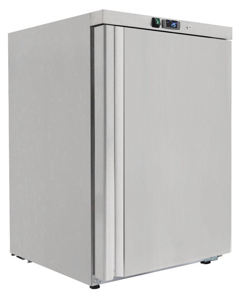 Sterling Pro Cobus SPF200S Single Door Stainless Steel Undercounter Freezer, 140 Litres