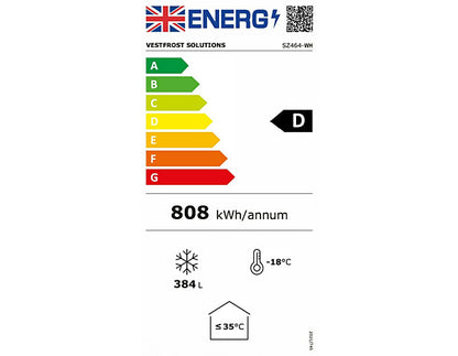 Vestfrost White Commercial Chest Freezer, 476 Litres
