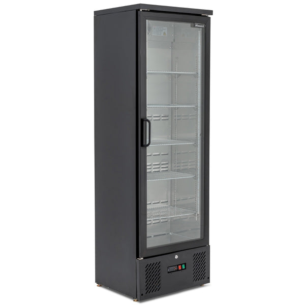 BLIZZARD Upright Single Hinged Glass Door Bottle Cooler