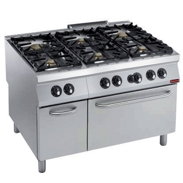 Diamond G22/6BFA12PW-N 6 Stove Freestanding Gas Range Cooker on Gas Oven & Neutral Cupboard