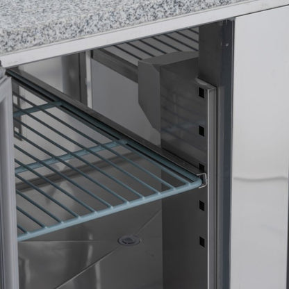 BLIZZARD Compact Triple Door Refrigerated Pizza Prep Counter