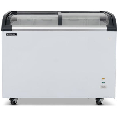 BLIZZARD 220L Curved Glass Lid Freezer