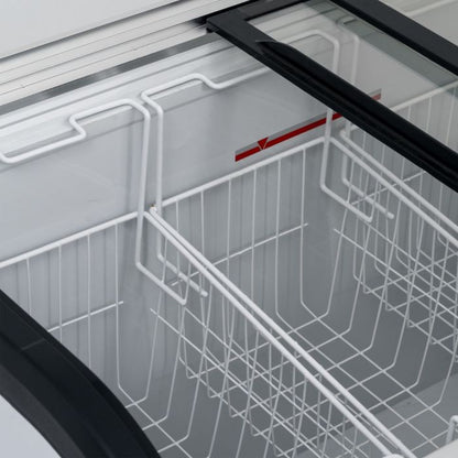 BLIZZARD 220L Curved Glass Lid Freezer