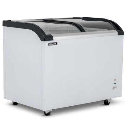 BLIZZARD 220L Curved Glass Lid Freezer