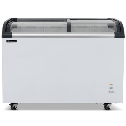 BLIZZARD 320L Curved Glass Lid Freezer