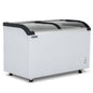 BLIZZARD Curved Glass Lid Freezer 420L