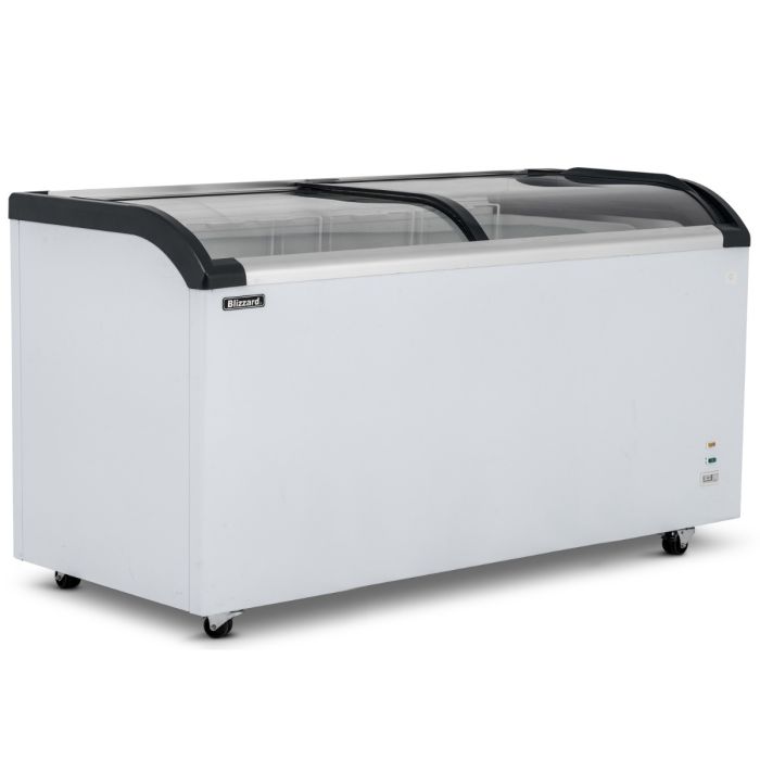 BLIZZARD 620L Curved Glass Lid Freezer