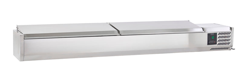 Sterling Pro Cobus SPT2000-330-SS Topping Well with Stainless Steel Lid, 10 x GN1/4