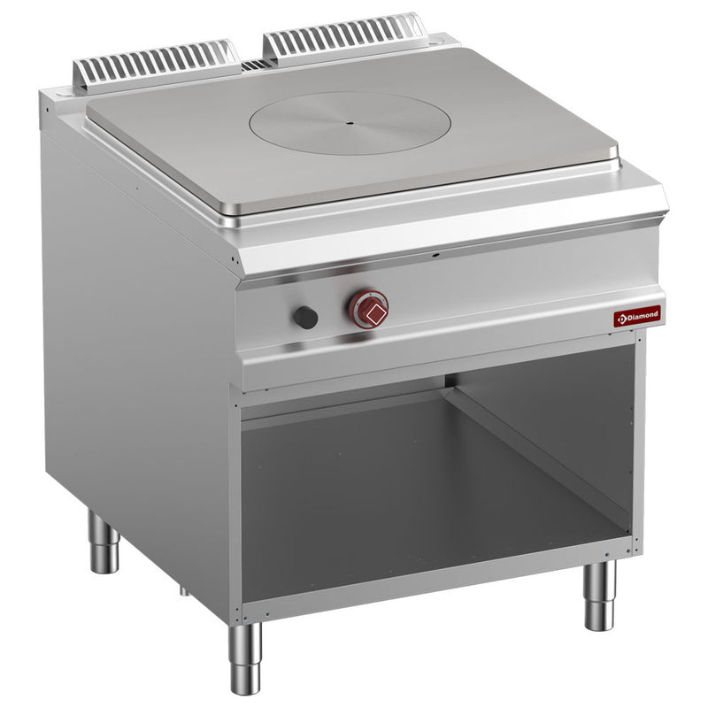 Diamond G9/TA8-N 1 Whole Plate Freestanding Gas Range Cooker on Neutral Open Cupboard