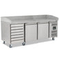 BLIZZARD Double Hinged Door Pizza Prep Counter With Neutral