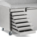 BLIZZARD Double Hinged Door Pizza Prep Counter With Neutral
