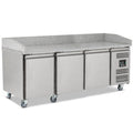 BLIZZARD Triple Hinged Door Pizza Prep Counter with Granite Worktop