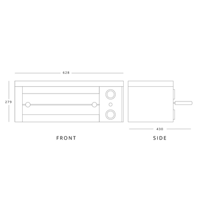 BLIZZARD Salamander Grill 2000W