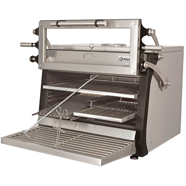 Diamond CBQ-075/RX Stainless Steel BBQ Charcoal Oven with Liftable Door