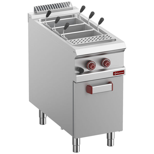 Diamond G9/CPA4-N 6 Basket Freestanding Gas Pasta Cooker on Neutral Closed Cupboard without baskets