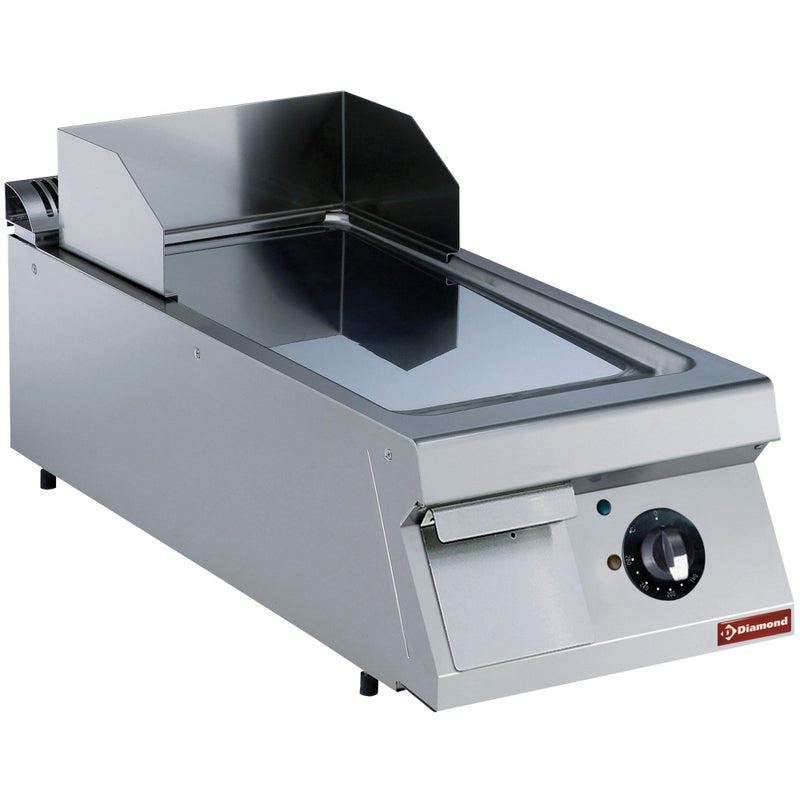 Diamond E22/PLCD4T-N Smooth Electric Chrome Cooking Plate, 7.5kW