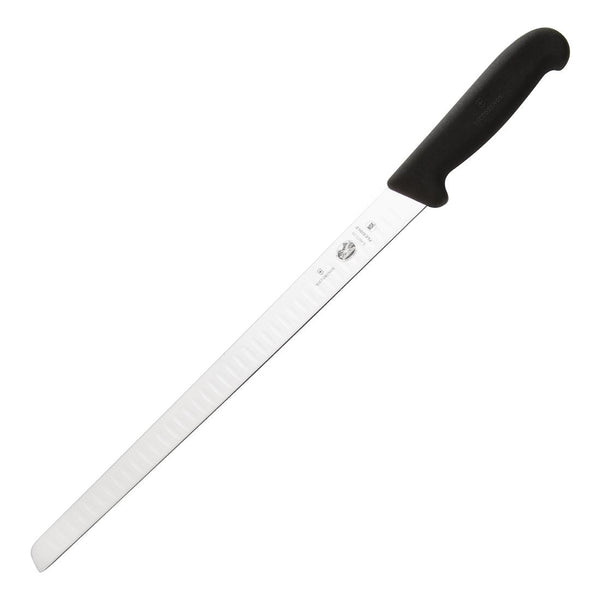 Victorinox Fibrox Scalloped Salmon Knife Black 30.5cm