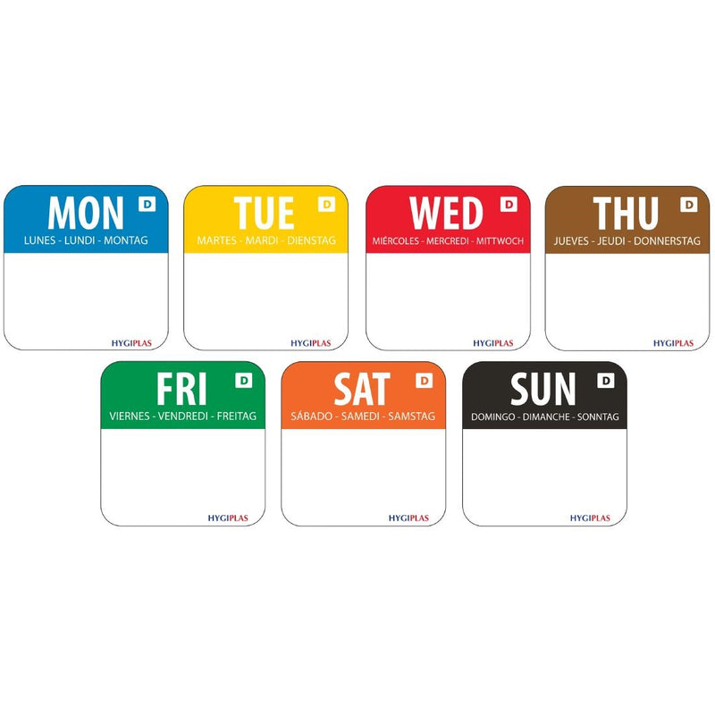 Hygiplas Dissolvable Food Rotation Label Kit 20mm (7000 Pack)