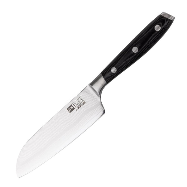 Vogue Tsuki Series 7 Santoku Knife Black 12.7cm