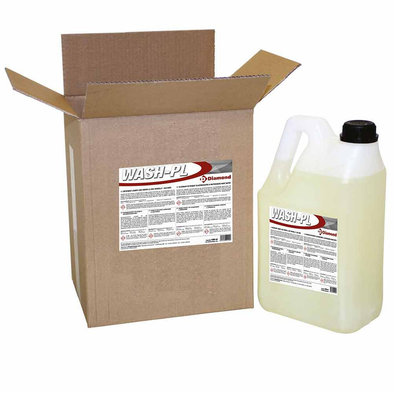 Diamond WASH-PL Liquide Detergent Glasswasher & Dishwasher  - Hard Water  - 2 Bdx5 Lt/6Kg
