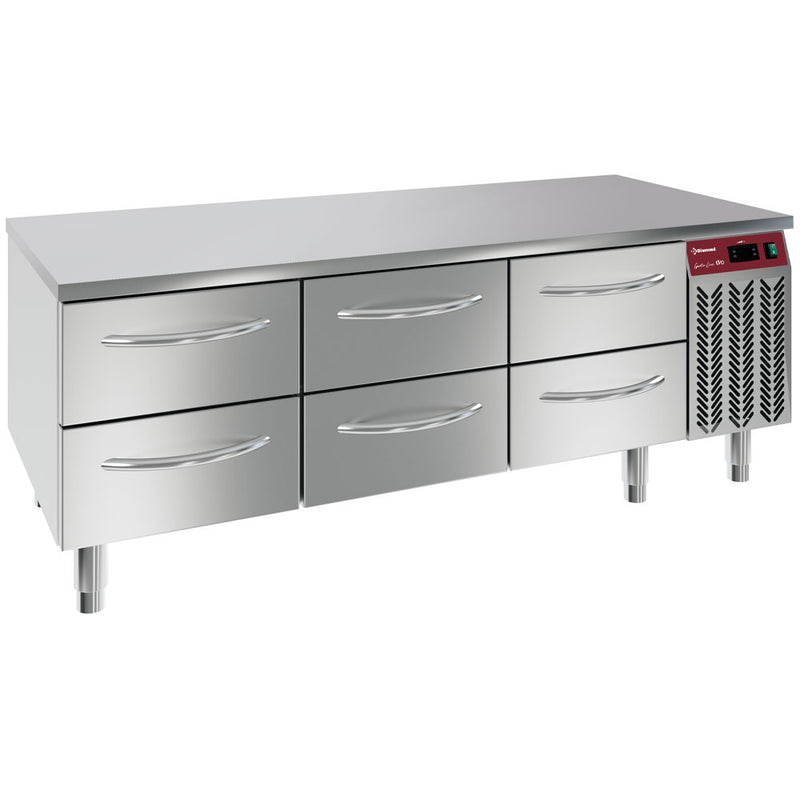Diamond N77/R316G-9E Refrigerated Base, 6X1/2  Drawers Gn1/1- H 100 Mm