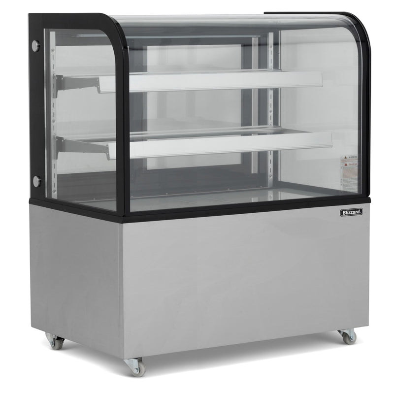 BLIZZARD 1.2m Curved Glass Low Height Merchandiser