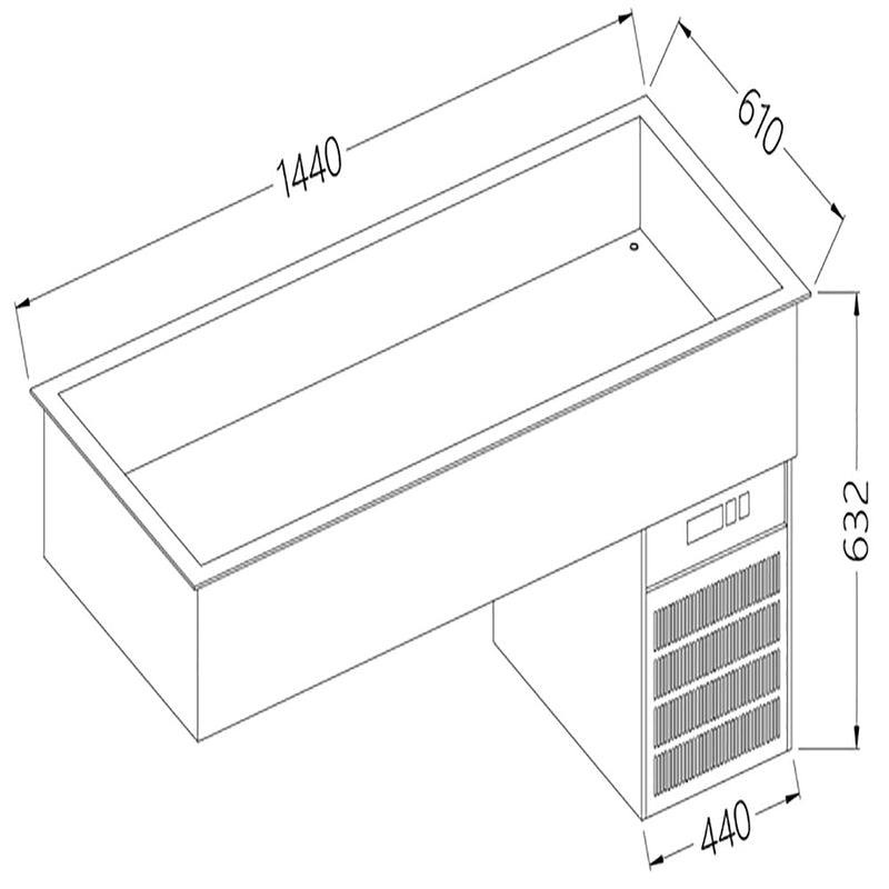 Diamond DI/RCX15-P Refrigerated Basin Element 4X Gn 1/1