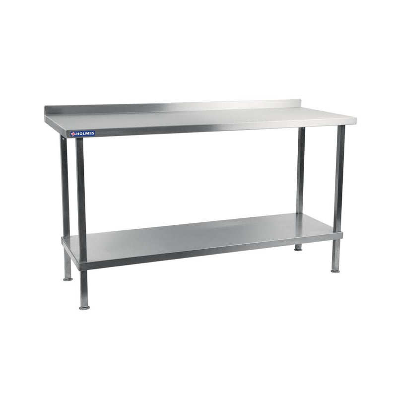 Vogue Stainless Steel Wall Table with Upstand 1800mm