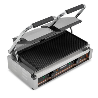 BLIZZARD 3600W Double Contact Grill Top & Bottom Ribbed