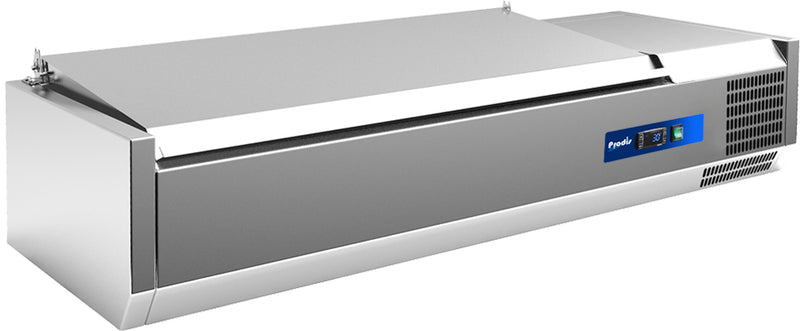 Prodis EC-T15S, 1500mm 6 x 1/3GN Topping Unit With Stainless Steel Lid