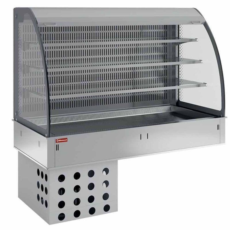 Diamond DPA/BCVA318-R2 Patisserie Display Counter on Wall with Sink, 1780mm
