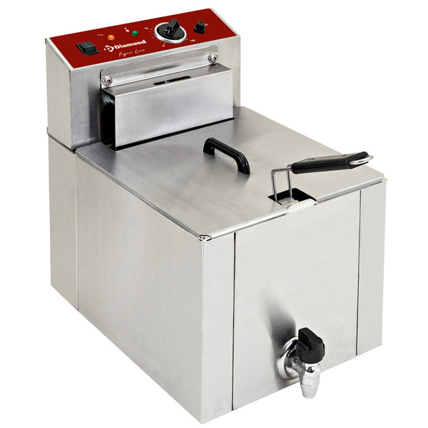 Diamond F12TR/SP Single Basket Countertop Electric Fryer, 7.5kW