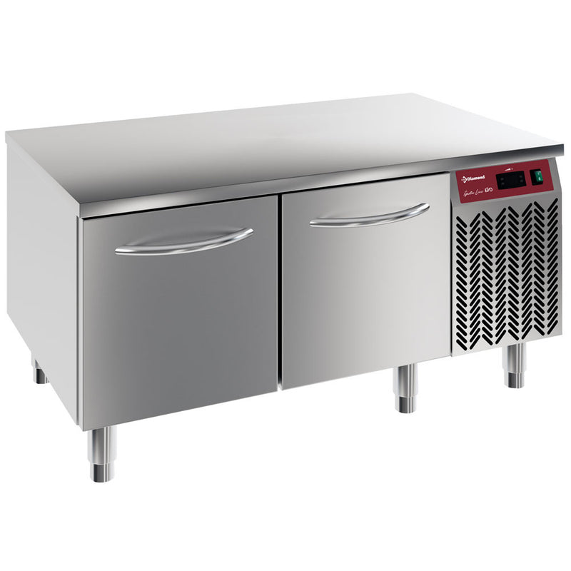 Diamond N77/B212G-9L 2 Drawer Stainless Steel Freezer Counter