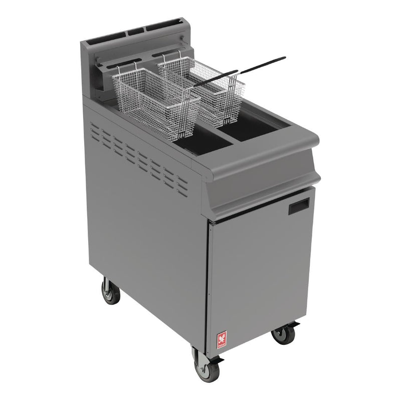 Falcon Dominator Free Standing Propane Gas Fryer on Castors G3845