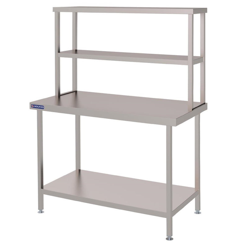Vogue Stainless Steel Wall Table Welded with Double Gantry 900mm