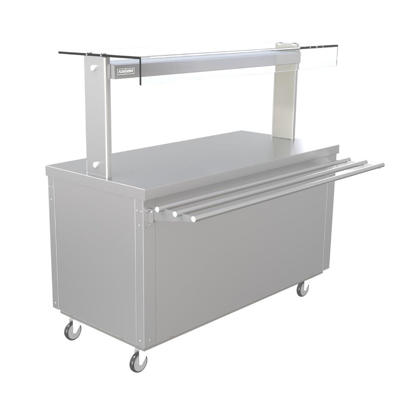 Parry Flexi-Serve Ambient Cupboard with Plain Top & LED Illuminated Gantry FS-A4Pack