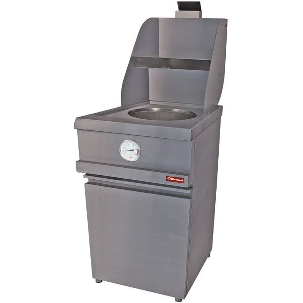 Diamond MIKA/1-MC Heavy Duty Freestanding Gas fryer with 1 Round Basin