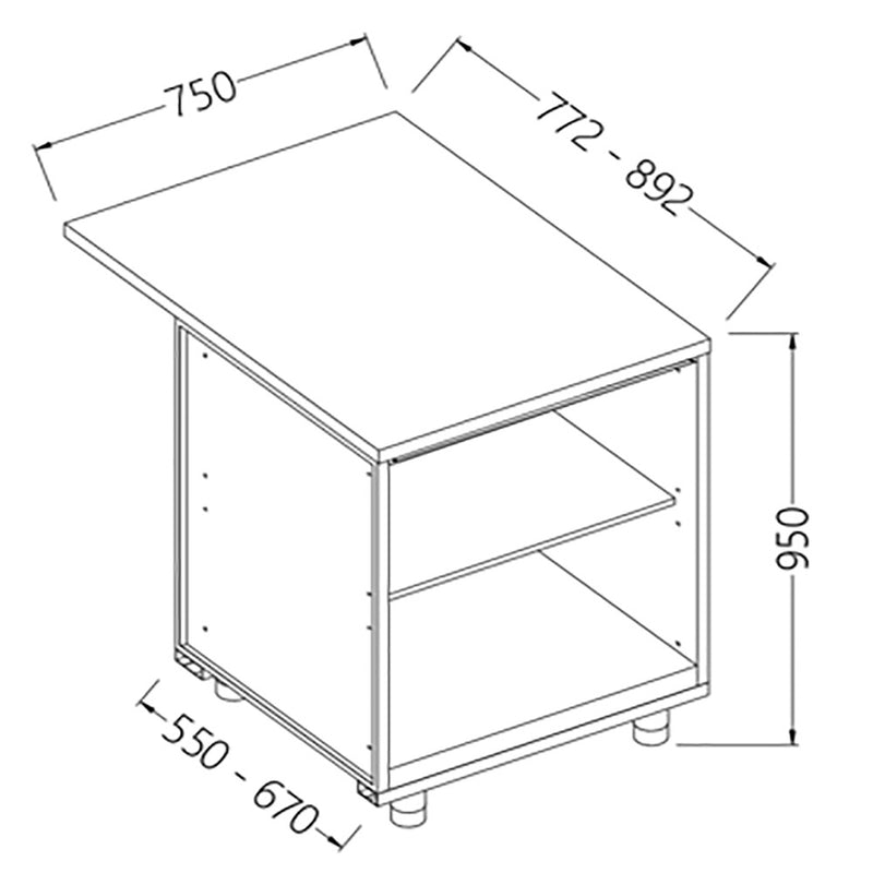 Diamond BC07X/5 Neutral Bar Counter Units_Cashier Section